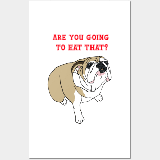 Nina The dog Are you going to eat that? Posters and Art